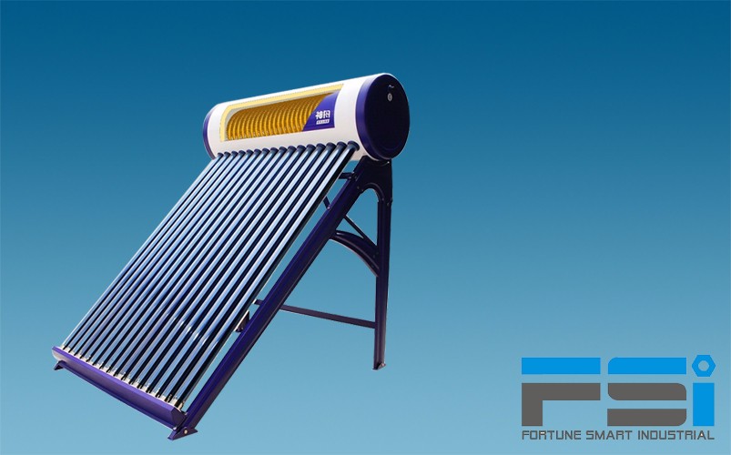Copper Coiling Finned Tubes Solar Water Heater2